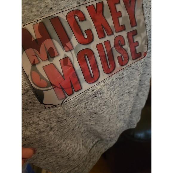 Disney At Primark Grey Hologram Sweatshirt Mickey Mouse Size 18-24 Months Baby - Picture 10 of 10